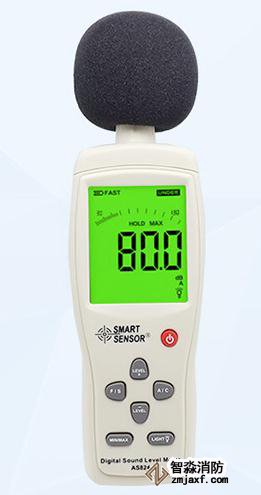 數(shù)字聲級計量程：30dB～130dB；精度：1.5dB